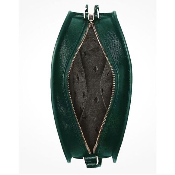 Kate Spade Perry Saffiano Leather Deep Jade Dome Crossbody Bag K8697 $279 - Picture 3 of 8